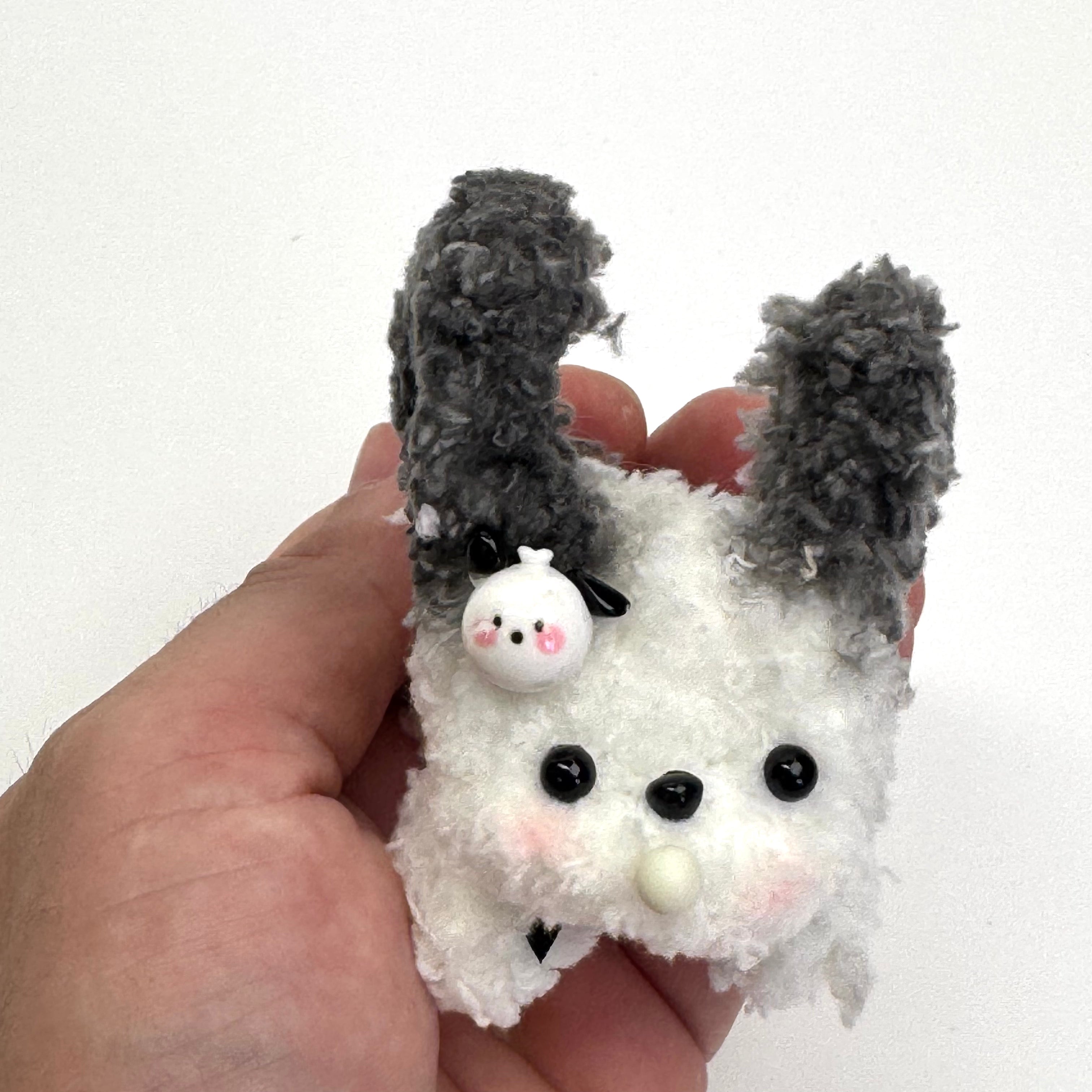 Cuddle Pup with Gray Ears